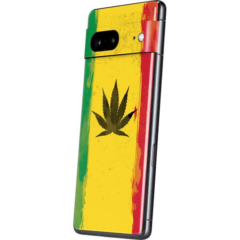 Marijuana Rasta Distressed Pixel Skins